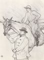 Toulouse-Lautrec, Henri de: Der Jockey unterwegs zur Waage