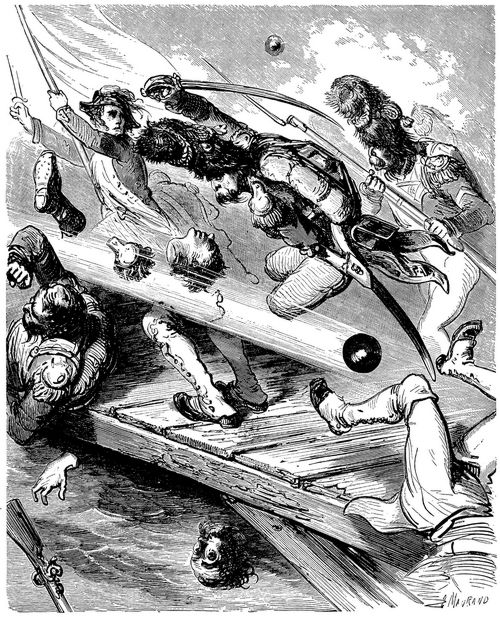Dor, Gustave: Illustration zu Ernest Lpines »Histoire du capitaine Castagnette«