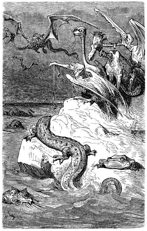 Dor, Gustave: Illustration zu Saintines »Die Mythologie des Rheins«