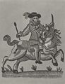 Holzschneider des 18. Jahrhunderts der Druckerei Trulls in Manresa: Knig zu Pferde