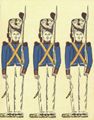 Spanischer Holzschneider um 1821: Grenadiere