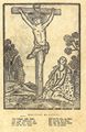 Holzschneider aus Kopenhagen des 18. Jahrhunderts: Christus am Kreuz