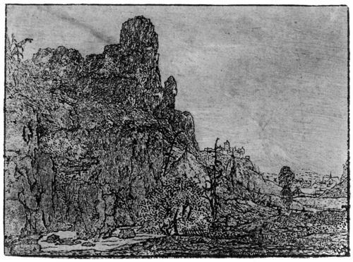 Seghers, Hercules Pietersz.: Steilfelsen ber einem Flusstal