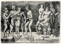 Mantegna, Andrea (Schule): Allegorie der Tugend und des Lasters, Unwissenheit und Merkur, obere Platte: Allegorie der Unwissenheit