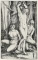 Barbari, Jacopo de': Drei nackte Männer an einem Baum gefesselt