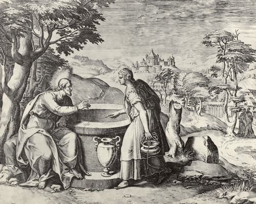 Carracci, Agostino: Christus und die Samariterin