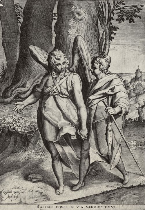 Carracci, Agostino: Tobias und der Engel