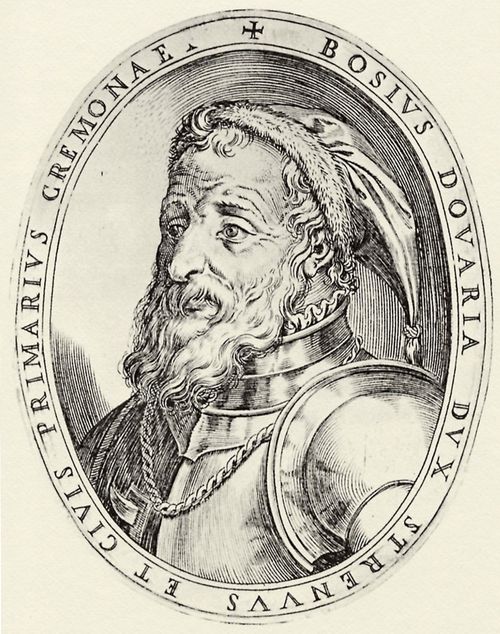 Campi, Antonio: Illustration fr Antonio Campis »Cremona fedelissima«, Portrt des Bosius Dovaria