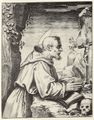 Carracci, Agostino: Hl. Franziskus in Anbetung des Kruzifixes