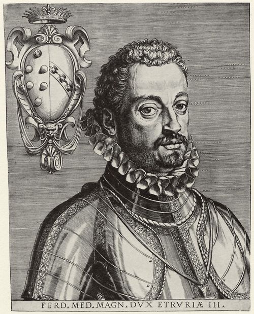 Carracci, Agostino: Portrt des Ferdinand I. de' Medici, Groherzog der Toskana
