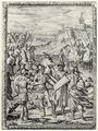 Castello, Bernardo: Illustration zu Torquato Tassos »La Gerusalemme Liberata«, Argantes und Tancred bereiten sich auf den Kampf vor