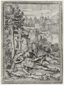Castello, Bernardo: Illustration zu Torquato Tassos »La Gerusalemme Liberata«, Erminia versorgt Tancreds Wunden