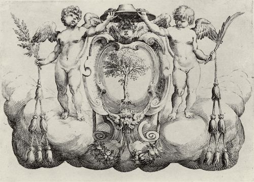 Brizio, Francesco: Wappenschild des Kardinals Antonio Fachenetti