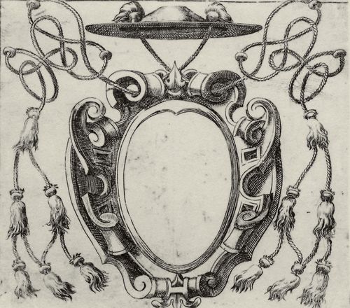 Carracci, Agostino (Nachfolger): Wappenschild fr einen Kardinal