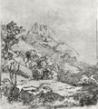 Degas, Edgar Germain Hilaire: Berglandschaft (Felslandschaft)