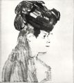 Degas, Edgar Germain Hilaire: Frau im Profil