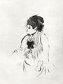 Degas, Edgar Germain Hilaire: Frau mit gestreifter Weste