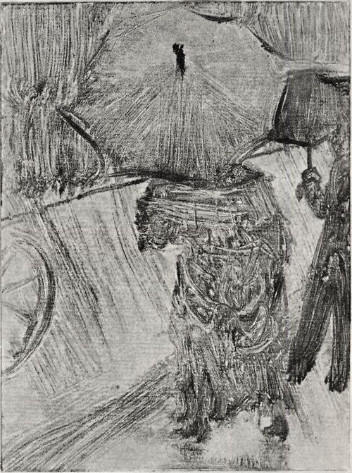 Degas, Edgar Germain Hilaire: Im Regen