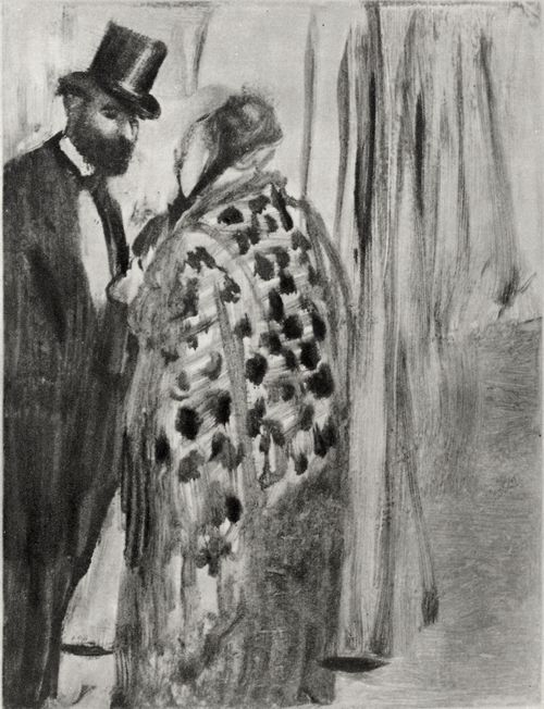 Degas, Edgar Germain Hilaire: Das Gesprch zwischen Ludovic Halvy und Madame Frau Cardinal