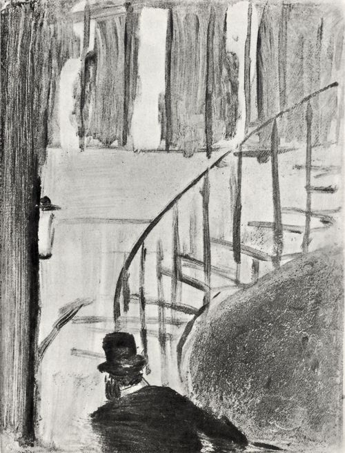 Degas, Edgar Germain Hilaire: Ludovic Halvy, die Treppe hinaufsteigend