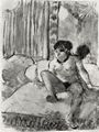 Degas, Edgar Germain Hilaire: Ausruhen auf dem Bett
