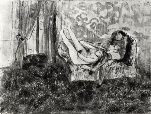Degas, Edgar Germain Hilaire: Siesta im Salon