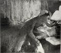 Degas, Edgar Germain Hilaire: Frau, das Licht löschend