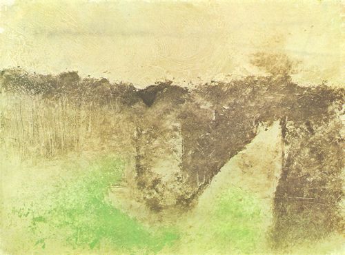Degas, Edgar Germain Hilaire: Monotypie: Die Strae im Wald
