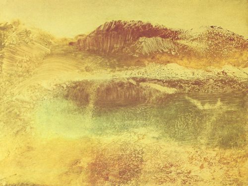 Degas, Edgar Germain Hilaire: Monotypie: Rtliche Landschaft