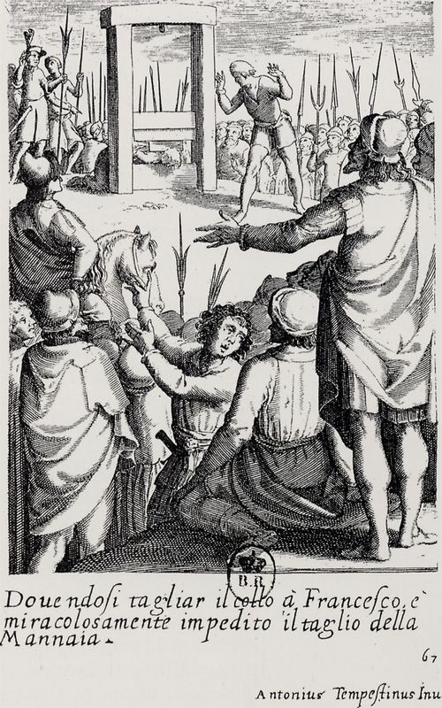 Callot, Jacques: Illustration zu Agniolos Lottinis »Wunder des Verkndigungsbildes aus Santissima Annunziata in Florenz«