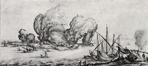 Callot, Jacques: Folge »Landschaften fr Giovanni di Medici«, Der groe Felsen