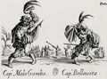 Callot, Jacques: Folge der »Balli di Sfessania«, Capitano Mala Gamba Capitano Bellavita