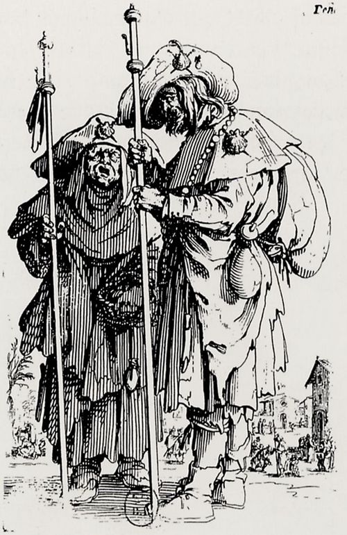 Callot, Jacques: Folge der »Bettler«, Die zwei Pilger