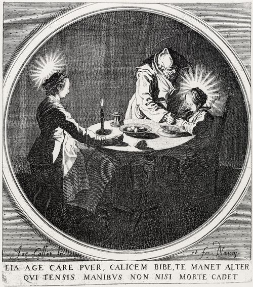 Callot, Jacques: Die Heilige Familie zu Tisch