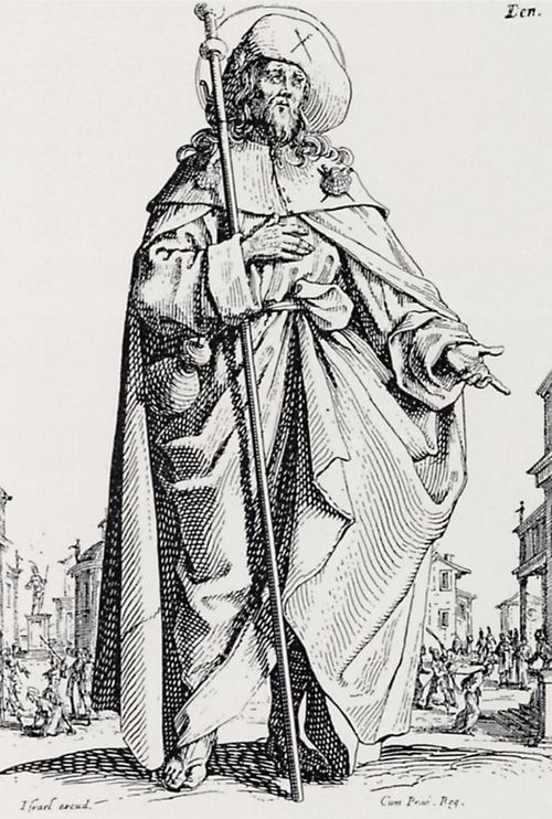 Callot, Jacques: Folge der »Apostel«, Hl. Jakobus Major