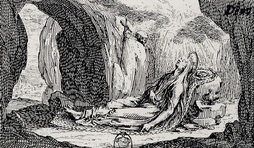 Callot, Jacques: Folge der »Bsser«, der Tod der Hl. Maria Magdalena