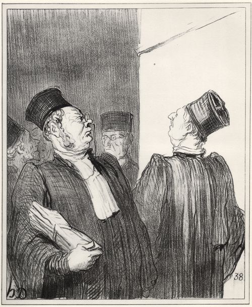Daumier, Honor: Haust du meinen, hau ich deinen!