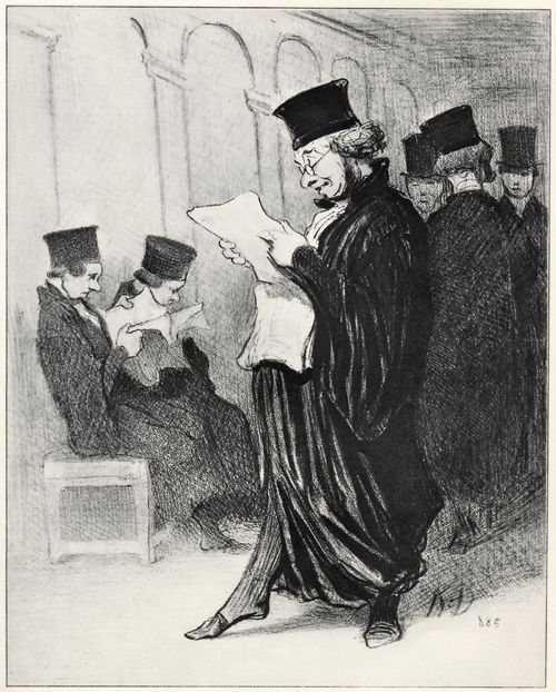 Daumier, Honor: Die Presse zu meinem Pldoyer