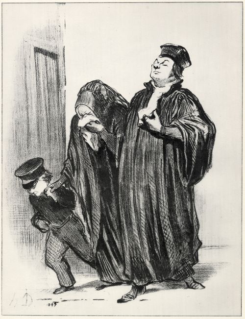 Daumier, Honor: Sie haben Ihren Prozess verloren, aber meine Rede wird Sie getrstet haben!