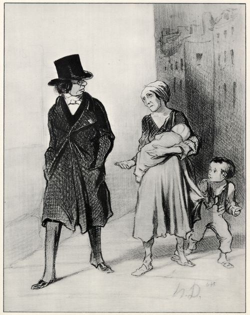 Daumier, Honor: Bedaure, ich bin im Verein gegen Bettelei.