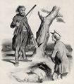 Daumier, Honoré: Zwangslage: »Ein armer Familienvater bittet um eine kleine Gabe.«