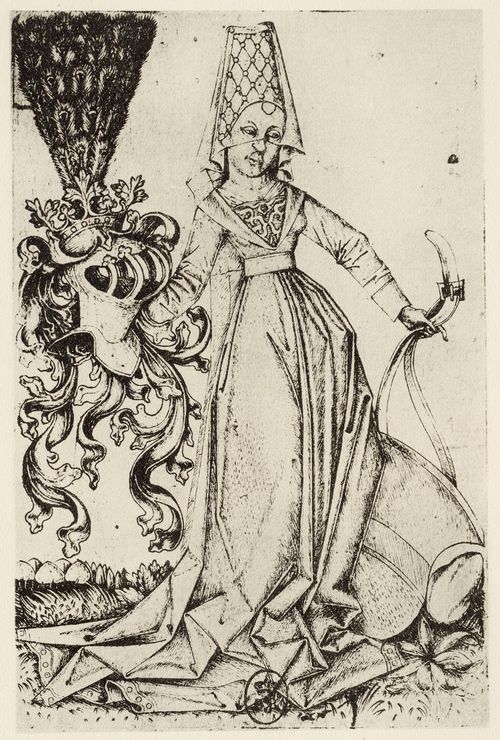 Meister E.S.: Die Dame mit dem sterreichischen Wappen