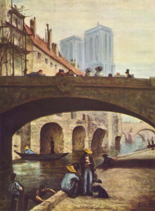 Daumier, Honor: Der Knstler vor Notre-Dame