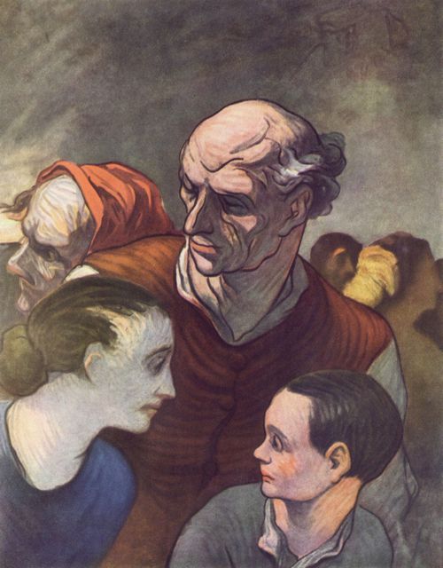 Daumier, Honor: Die Familie auf der Barrikade