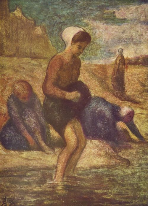 Daumier, Honor: Badende junge Mdchen