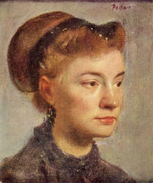 Degas, Edgar Germain Hilaire: Portrt einer jungen Frau