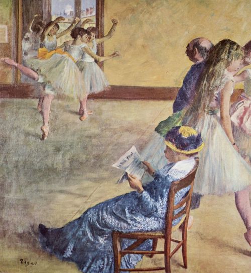 Degas, Edgar Germain Hilaire: Whrend des Tanzunterrichts: Madame Cardinal