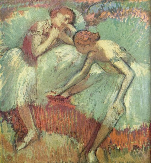 Degas, Edgar Germain Hilaire: Tnzerinnen in Grn