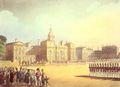 Rowlandson, Thomas: Der Mikrokosmos von London (London als Miniatur): Aufzug der Wache
