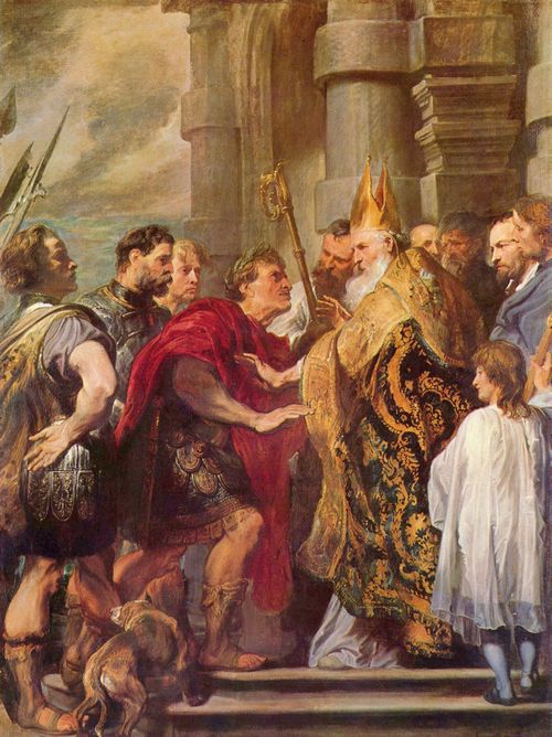 Dyck, Anthonis van: Hl. Ambrosius und Kaiser Theodosius